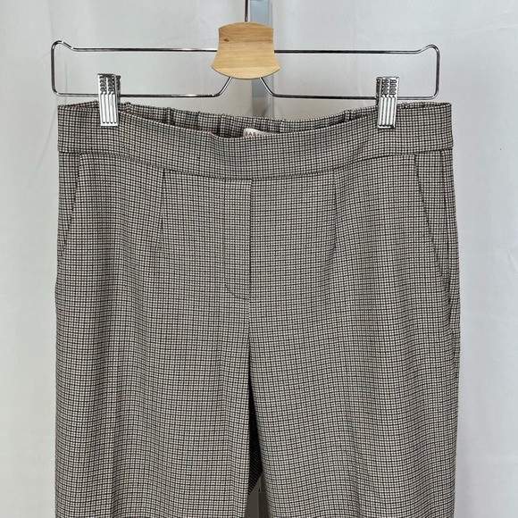 BABATON Aritzia Conan Pants Plaid Pull On Ankle Crop Multicolor Size 6 - Picture 4 of 8